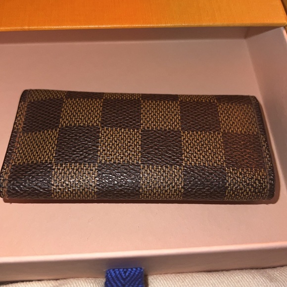 Authentic Louis Vuitton Brown Damier Ebene Key Holder w/ Dust Bag & Box - Picture 3 of 12